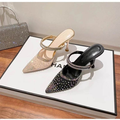 Buy Center Women’s Sexy High Heel Sandals - Shiny Rhinestone Style - Buy Center UK