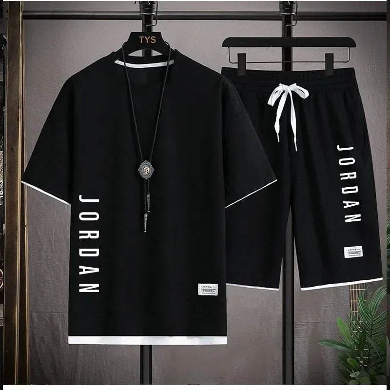 2025 Elegant Summer T-Shirt and Shorts Set for Men's Comfort - Buy Center UK