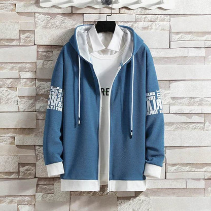 Buy Center Men's Hooded Cardigan Sweatpants Set - Casual Spring Outfit - Buy Center UK