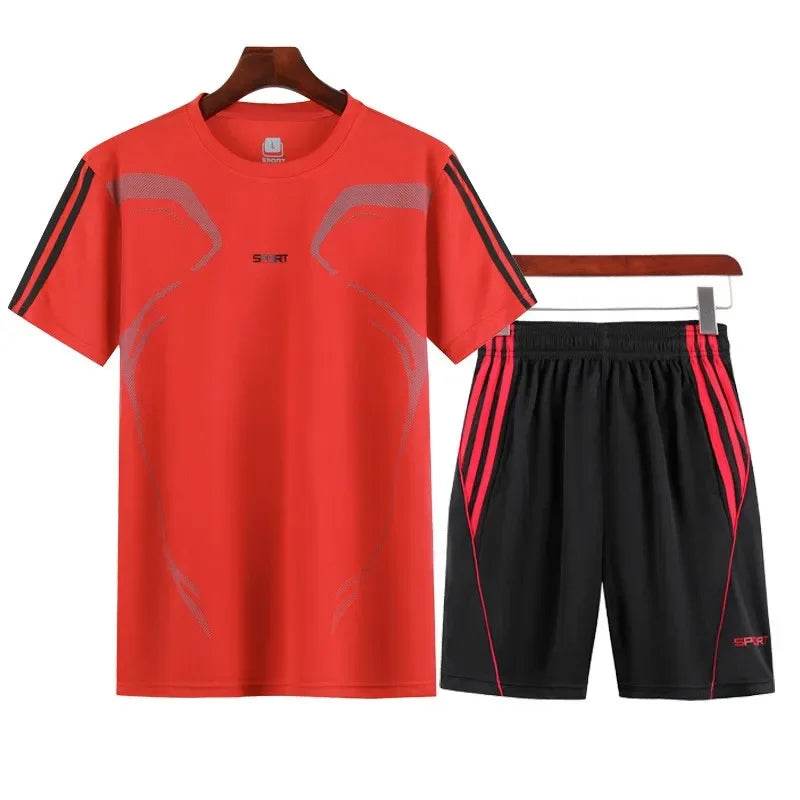 Buy Center Men’s Summer Suit - Breathable T-shirt & Tennis Shorts - Buy Center UK