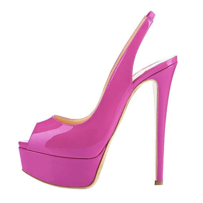 Buy Center 14CM High Heel Sandals - Sexy Open Toe Platform Shoes - Buy Center UK