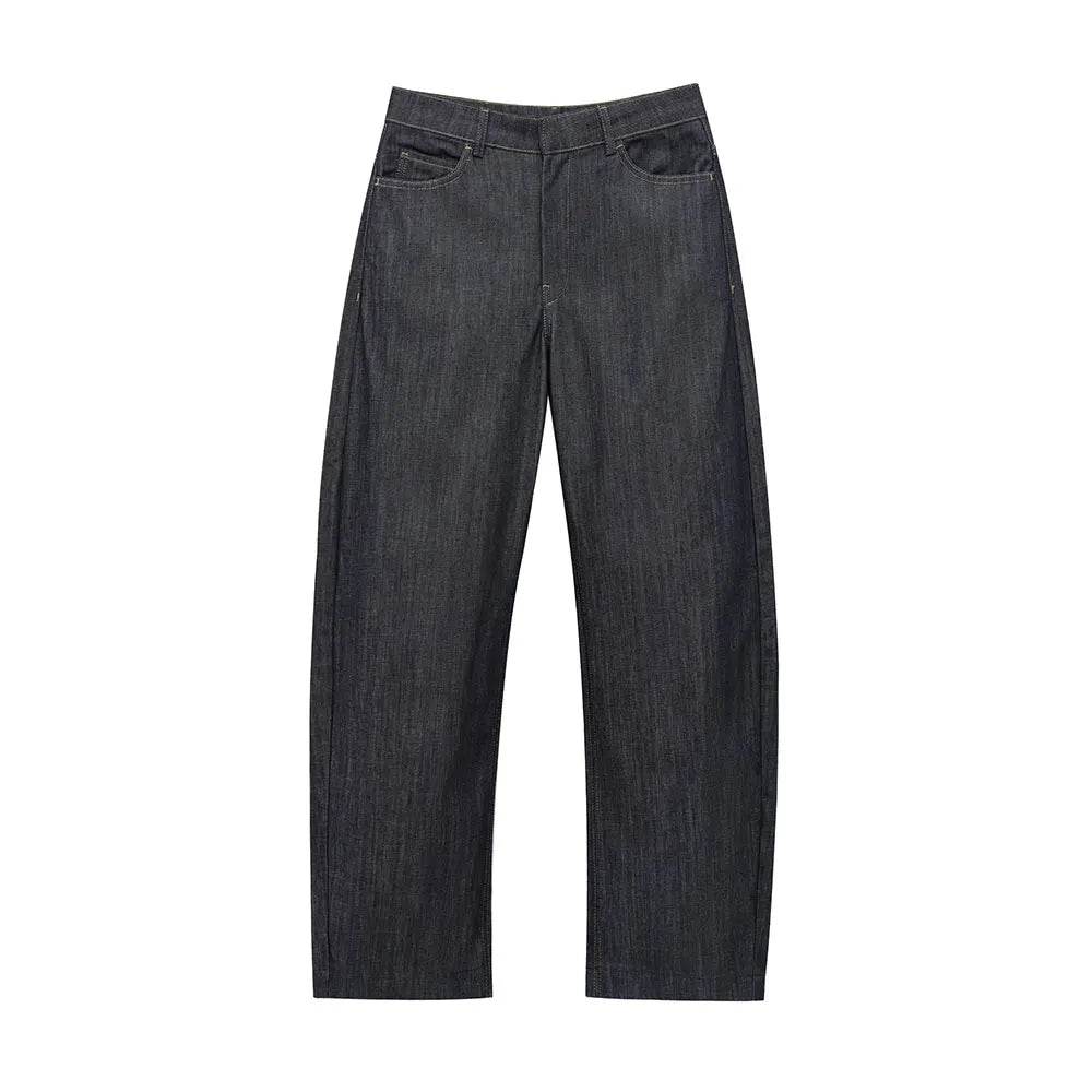 TRAFZA Women's Denim Pants Set - Elegant Blazer & Strapless Vest - Buy Center UK