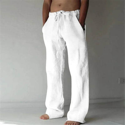 Buy Center Men's Linen Pants - Breathable Cotton Trousers S-3XL - Buy Center UK