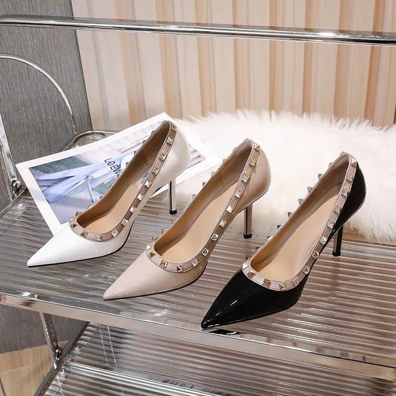 Buy Center Pointed Toe Leather High Heels - Perfect for Parties and Weddings - Buy Center UK