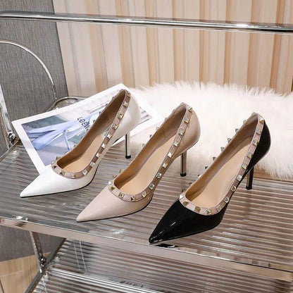 Buy Center Pointed Toe Leather High Heels - Perfect for Parties and Weddings - Buy Center UK