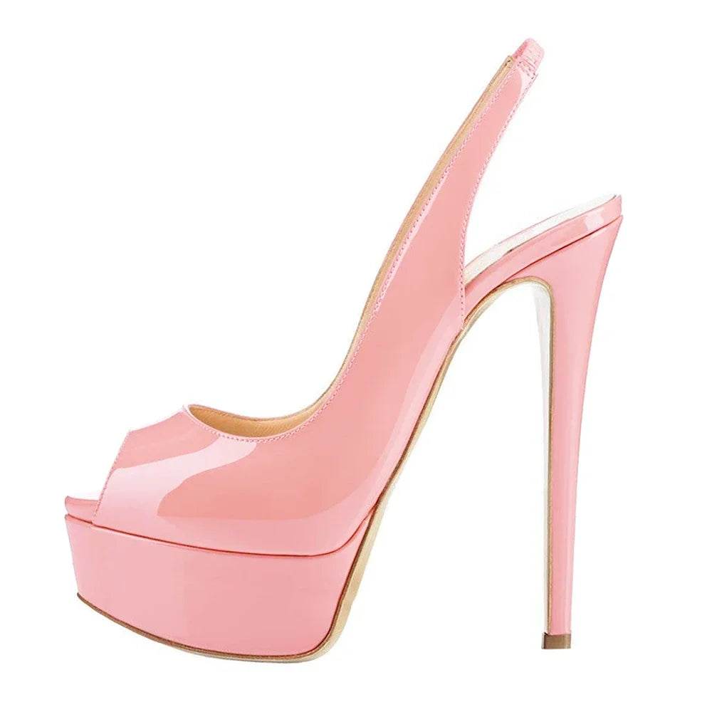 Buy Center 14CM High Heel Sandals - Sexy Open Toe Platform Shoes - Buy Center UK