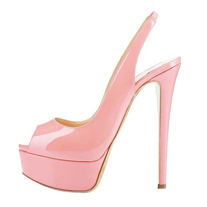 Buy Center 14CM High Heel Sandals - Sexy Open Toe Platform Shoes - Buy Center UK