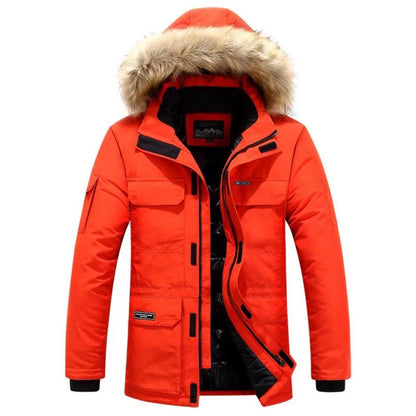 Buy Center Mens Winter Parka - Fur Hooded, Windproof, -30°C Warmth - Buy Center UK