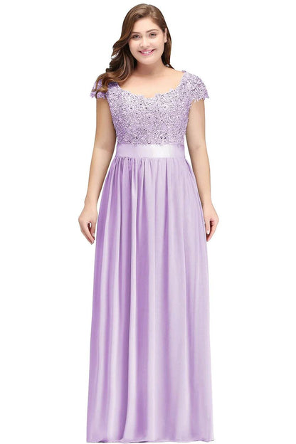 Sliver Bridesmaid Dresses 2024 - Elegant V-Neck A-Line Maxi Gown - Buy Center UK