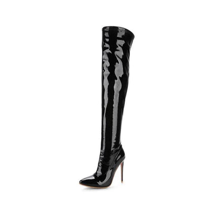 ZOGEER Women's Thigh High Boots - Sexy Red Heels Over the Knee - Buy Center UK