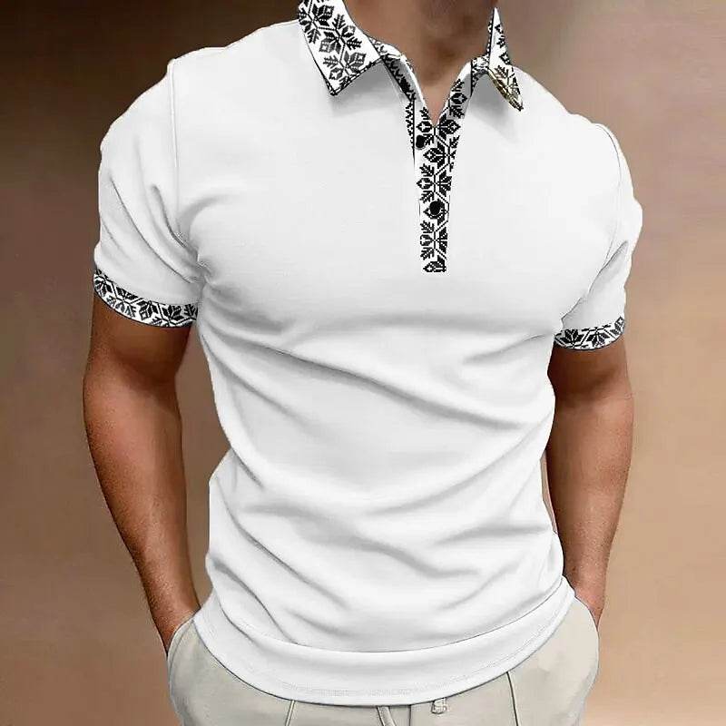 Buy Center 3D Printed Polo Shirt - Men's Loose Oversized Summer Top - Buy Center UK