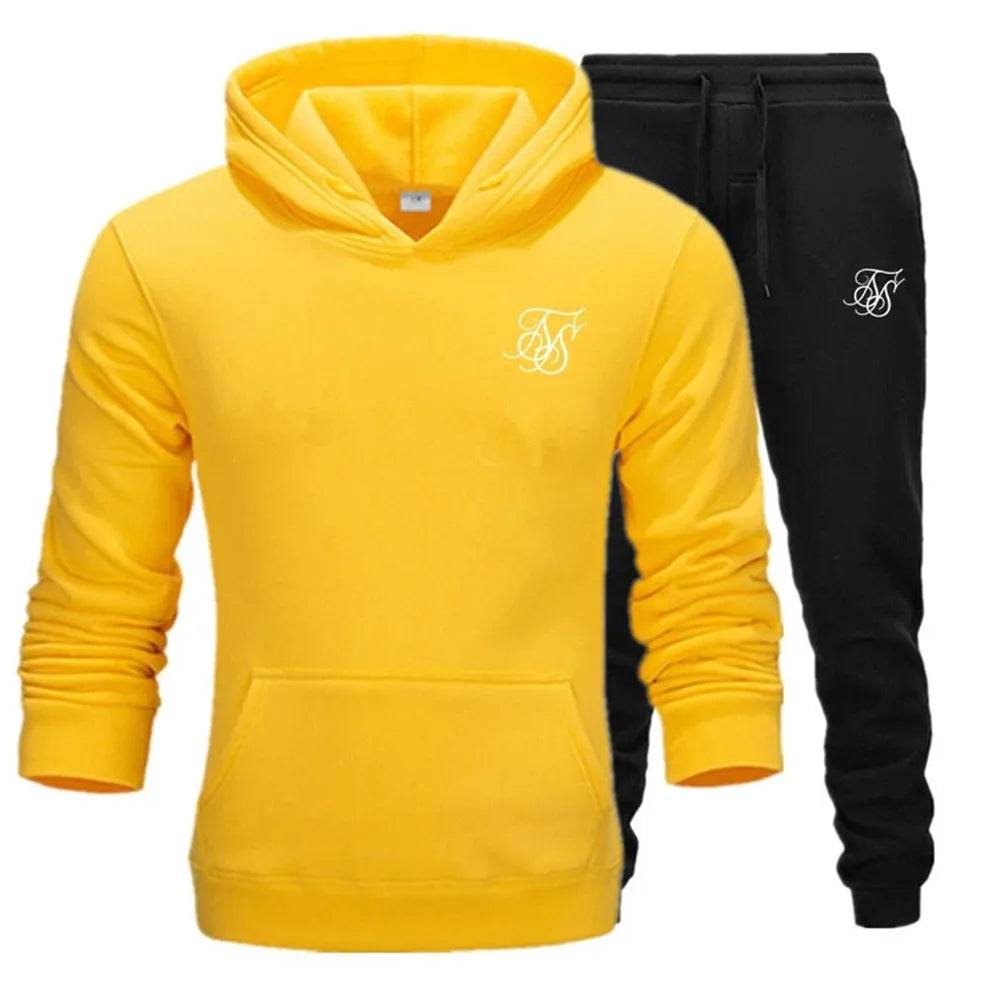 Sik Silk Men’s Tracksuit - Stylish Sweatshirt & Sweatpants Set - Buy Center UK