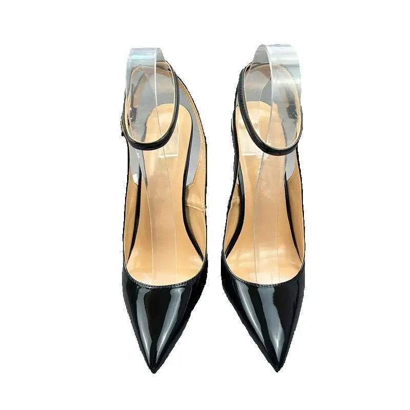 Buy Center Women’s Black Patent Leather Stiletto Heel Dress Pumps - Buy Center UK