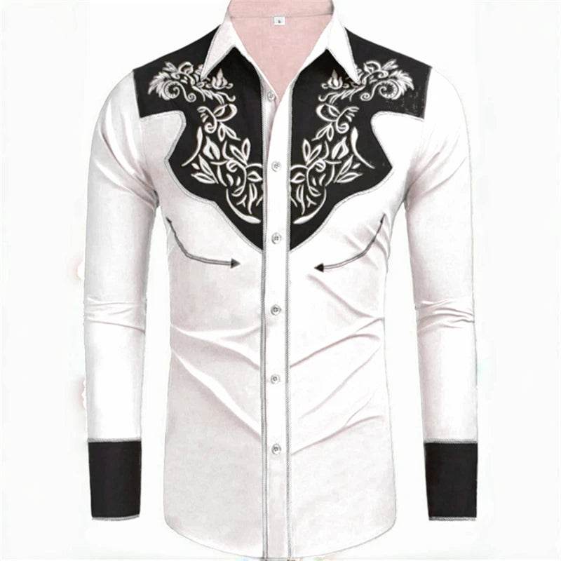 Buy Center Men's Long-Sleeved Denim Shirt - 20 Colors Available - Buy Center UK