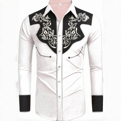 Buy Center Men's Long-Sleeved Denim Shirt - 20 Colors Available - Buy Center UK