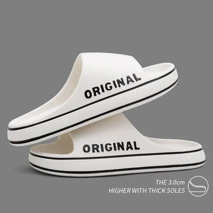 Feslishoet Women Beach Slides - Solid Color Indoor Anti-Slip Slippers - Buy Center UK