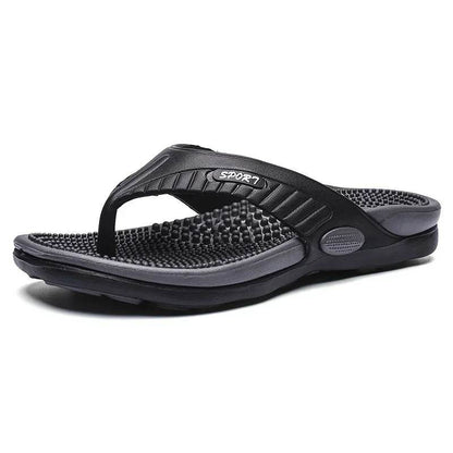 Buy Center Men's Massage Flip Flops - Breathable Summer Beach Sandals - Buy Center UK