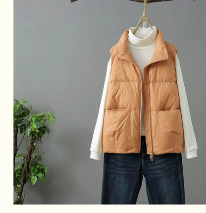 Buy Center Women's Oversize Down Vest - Lightweight, Sleeveless Warmth - Buy Center UK