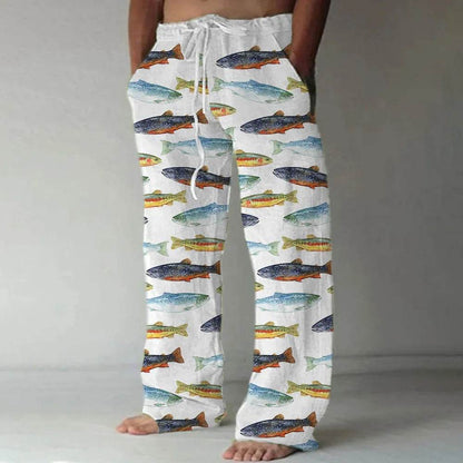 Buy Center Men's Loose Casual Sports Pants - 3D Lizard Pattern - Buy Center UK