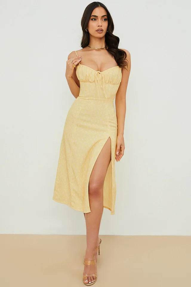 Women’s Floral Beach Vacation Dress - Elegant Bodycon Style 2024 - Buy Center UK