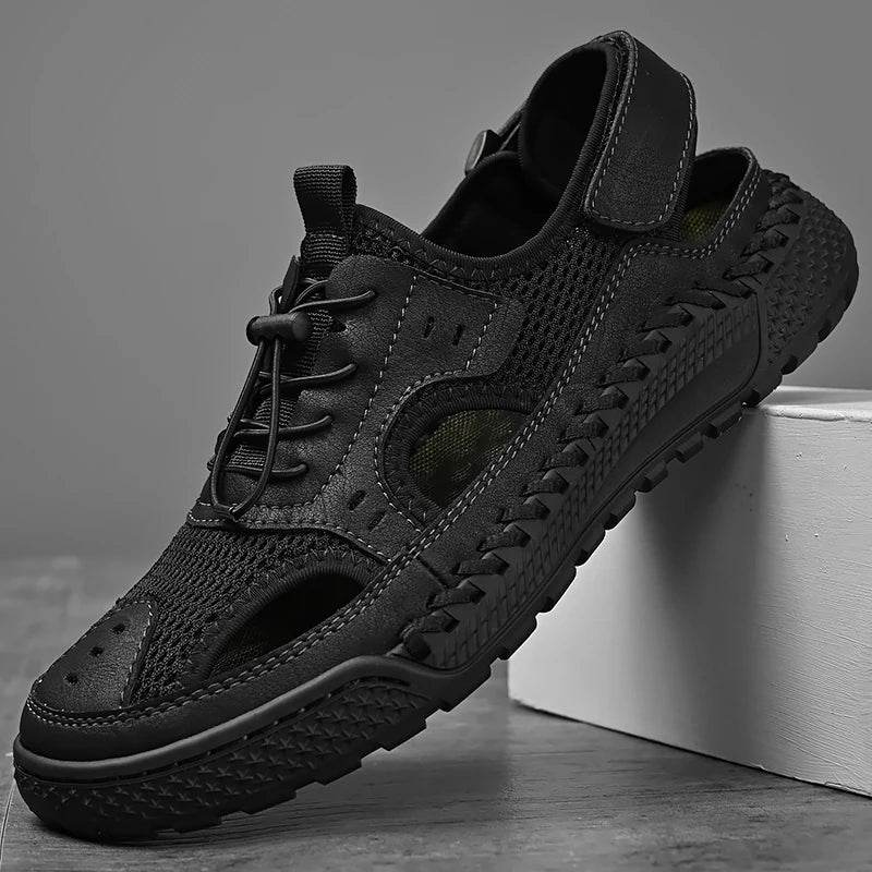 Buy Center Men's Leather Sandals - Outdoor Sports & Beach Shoes - Buy Center UK