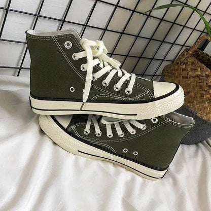 Buy Center Men's Canvas Sneakers - Unisex Lace-Up, Breathable Comfort - Buy Center UK