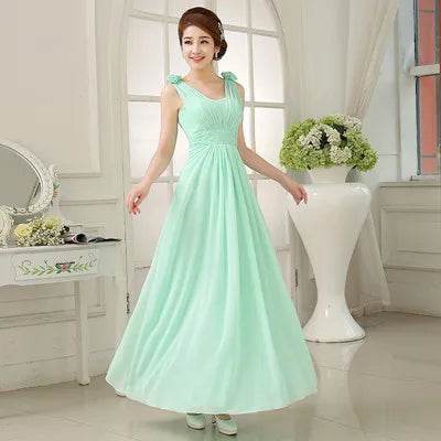 Customized Lilac Purple Bridesmaid Dress - Elegant Chiffon Gown - Buy Center UK