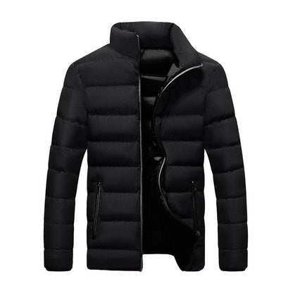 Buy Center Men's White Duck Down Jacket - Warm, Slim Fit Puffer Coat - Buy Center UK
