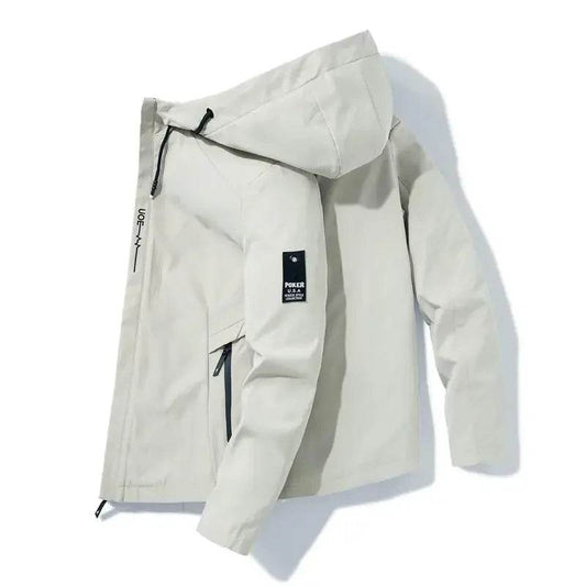 Buy Center Men's Casual Hooded Bomber Jacket - Stylish Windbreaker - Buy Center UK