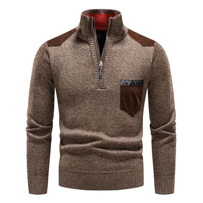 Buy Center Men's Fleece Sweater - Half-Zip Autumn Winter Style - Buy Center UK