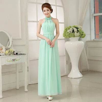 Customized Lilac Purple Bridesmaid Dress - Elegant Chiffon Gown - Buy Center UK