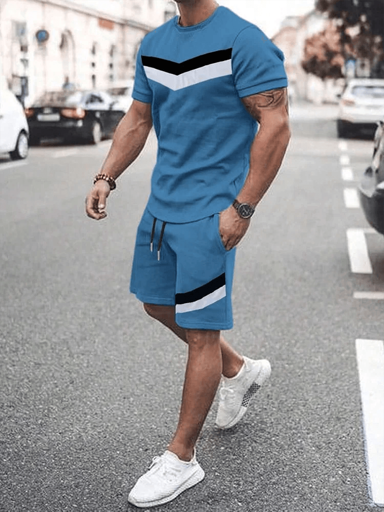 Buy Center 2025 Men's Casual Summer Suit - Textured Two-Piece Set - Buy Center UK