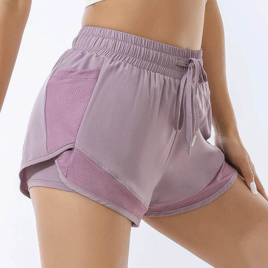 Women's Fitness Yoga Shorts - Quick Dry, Elastic Comfort for Sports - Buy Center UK