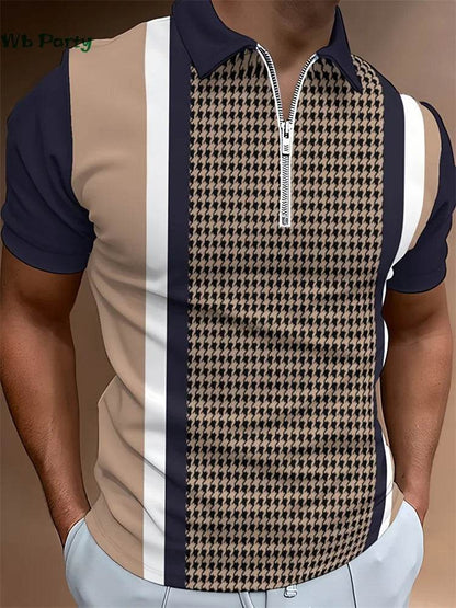Buy Center Classic Stripe T-Shirt - Breathable Polo for Men - Buy Center UK