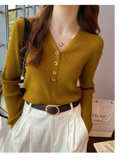 Buy Center Women’s Knitted Pullover Sweater - Casual Slim Fit Style - Buy Center UK