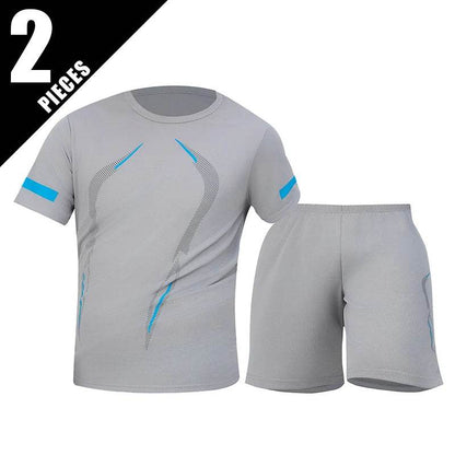 Buy Center Plus Size Men's Quick-Drying Shorts Suit - T-Shirt & Shorts - Buy Center UK