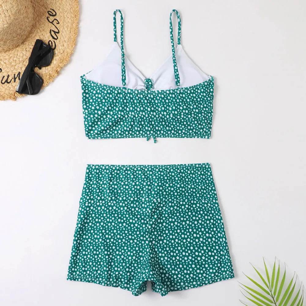 Buy Center High Waist Bikini Swimsuit - Floral Push Up Design 2023 - Buy Center UK