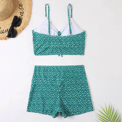 Buy Center High Waist Bikini Swimsuit - Floral Push Up Design 2023 - Buy Center UK