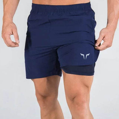 Buy Center Men's 2-in-1 Running Shorts - Quick-Drying Gym Wear - Buy Center UK