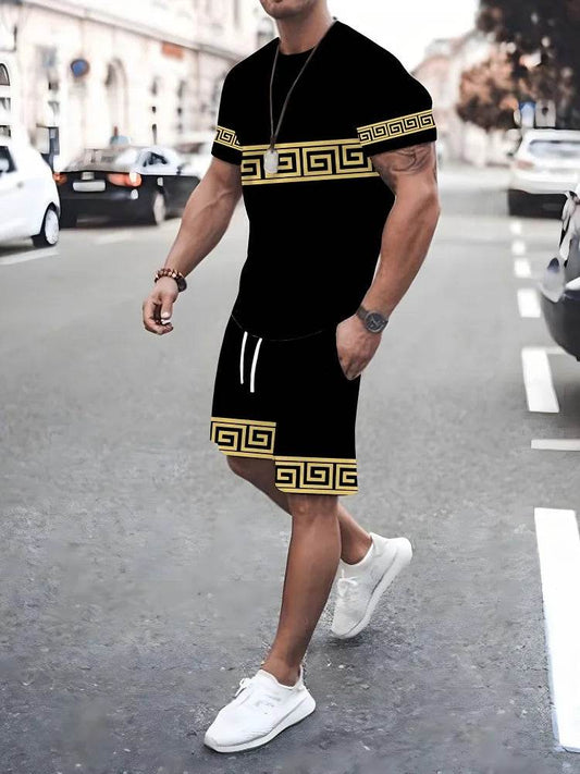 Buy Center 2025 Men's Casual Summer Suit - Textured Two-Piece Set - Buy Center UK