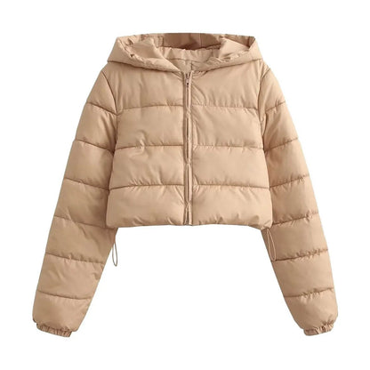 Buy Center Women's Fall Winter Puffer Jacket - Cropped, Oversized Style - Buy Center UK