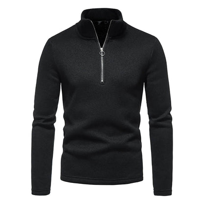 Buy Center Men's Casual Turtleneck Sweater - Warm & Stylish Zipper Design - Buy Center UK