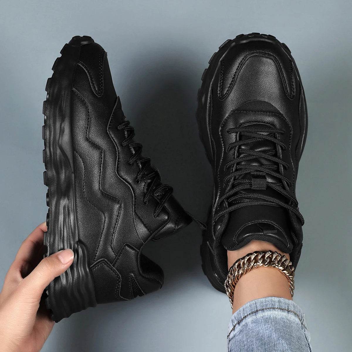 Buy Center Women's Vulcanize Platform Sneakers - Breathable Casual Footwear - Buy Center UK