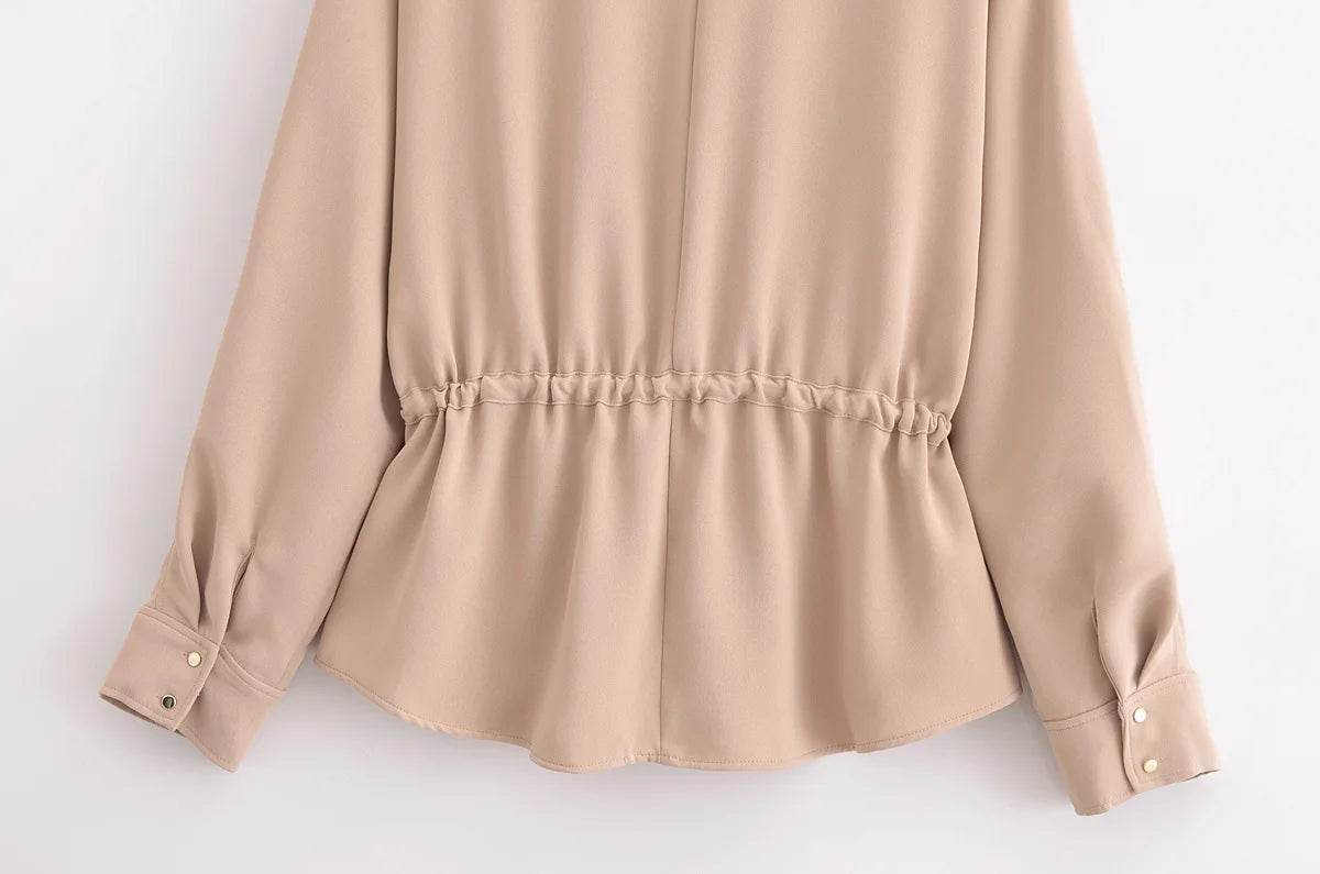 PB&ZA Women's Fashion Sets - Collared Blouse & Wide Leg Pants - Buy Center UK