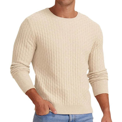 Buy Center White Menswear Turtleneck Pullover - Thickened Knit Sweater - Buy Center UK