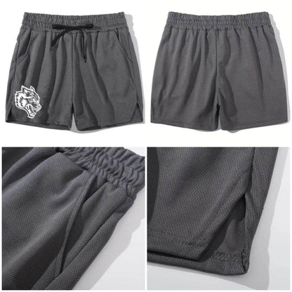 Buy Center 2025 Wolf Logo Quick Dry Athletic Shorts for Men - Buy Center UK