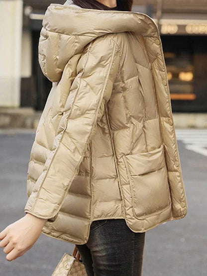 Buy Center Women's 90% White Duck Down Coat - Stylish & Warm - Buy Center UK