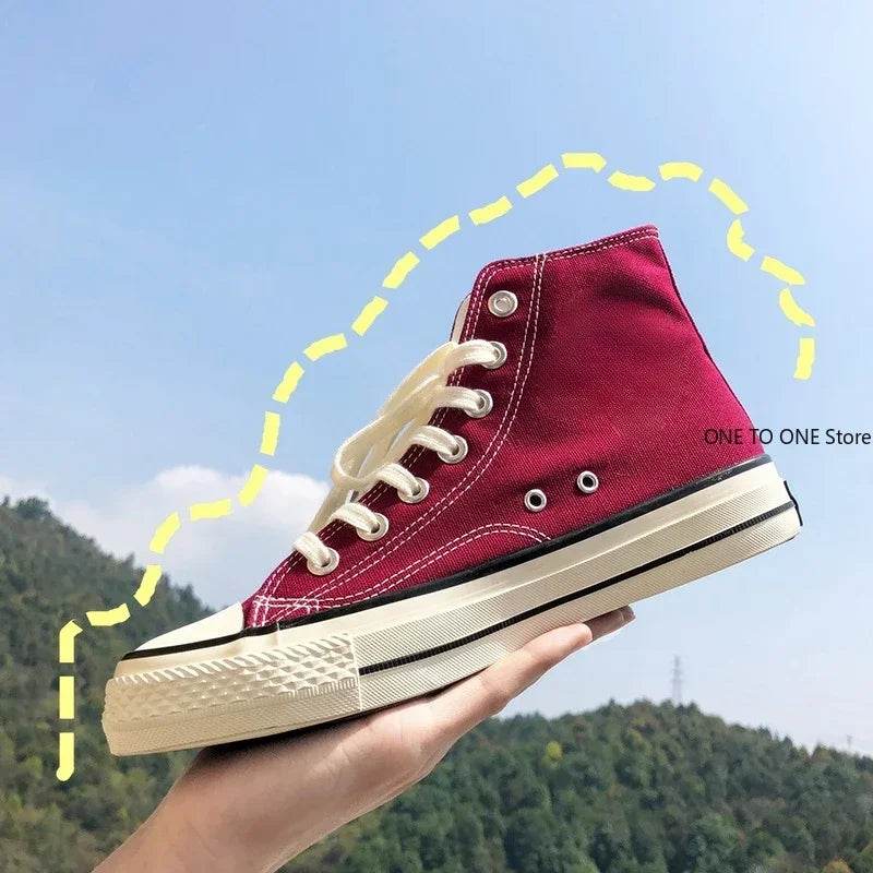 Buy Center Men's Canvas Sneakers - Unisex Lace-Up, Breathable Comfort - Buy Center UK