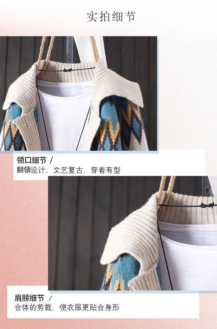 Buy Center Women's Knitted Cardigan - Cozy Long Sleeve Sweater Coat - Buy Center UK