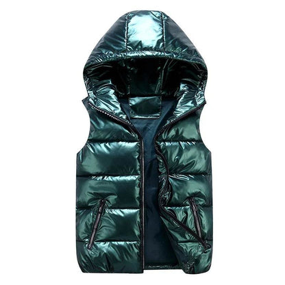 Buy Center Men's Sleeveless Jacket - Warm Hooded Padded Vest - Buy Center UK